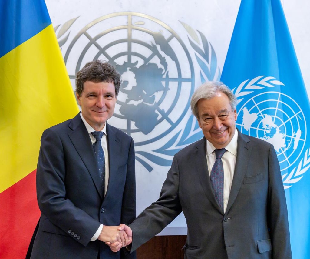 Nicușor Dan s-a întâlnit cu António Guterres la ONU